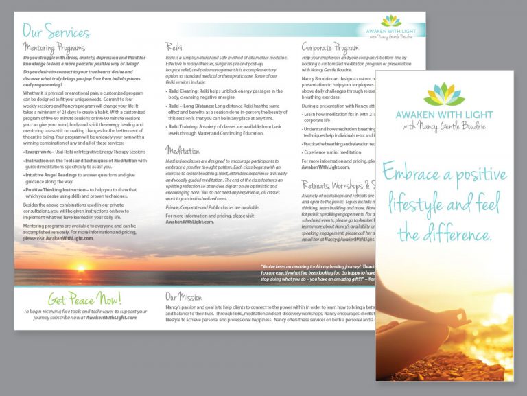 Awaken with Light Trifold