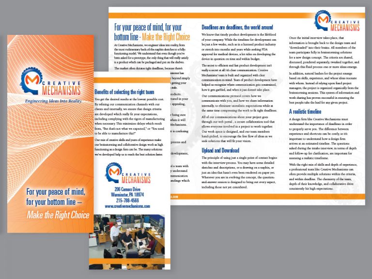 Creative Mechanisms Trifold