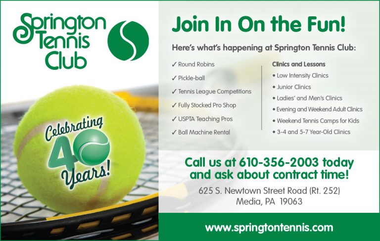 Springton Tennis Club Half-Page Ad