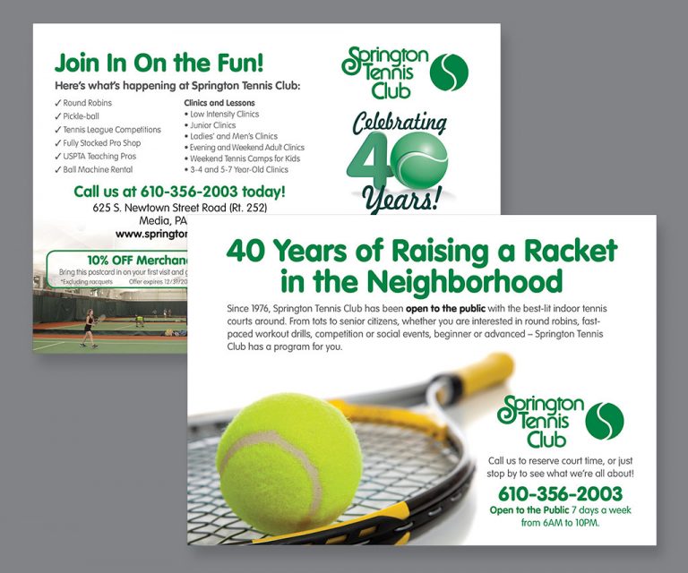 Springton Tennis Club Postcard