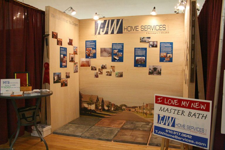 TJW Home Services Trade Show Booth