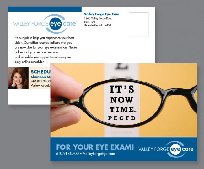 Valley Forge Eye Care Postcard
